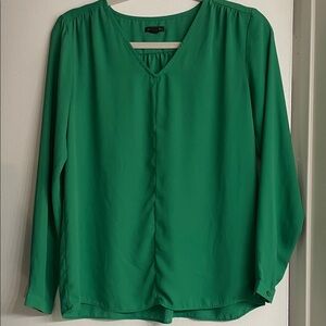 Ann Taylor Vibrant Green Blouse